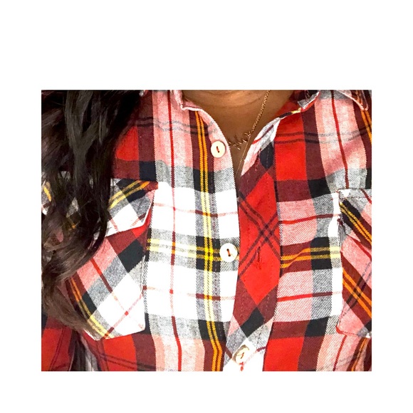 Plaid button down flannel - Picture 2 of 2